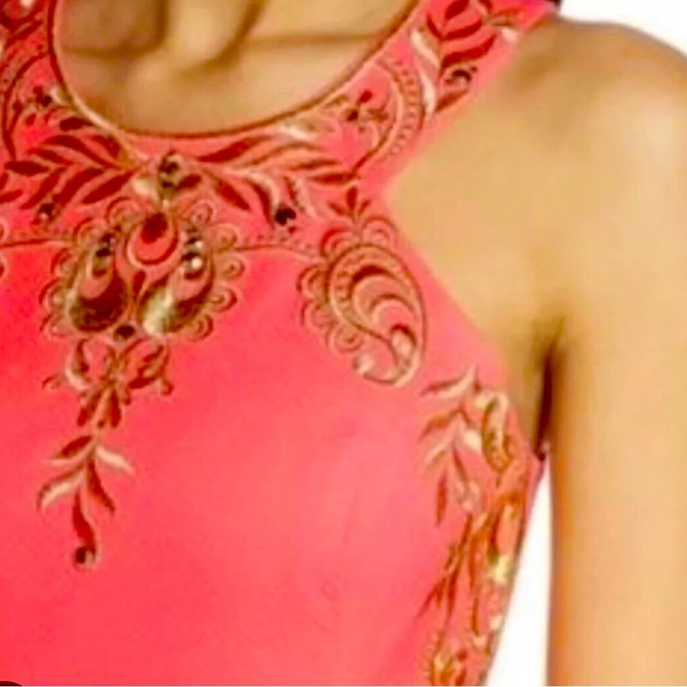 NWOT Lilly Pulitzer Tina Stretch Shift Dress in Coral Sunset, Size 0 - Picture 3 of 9